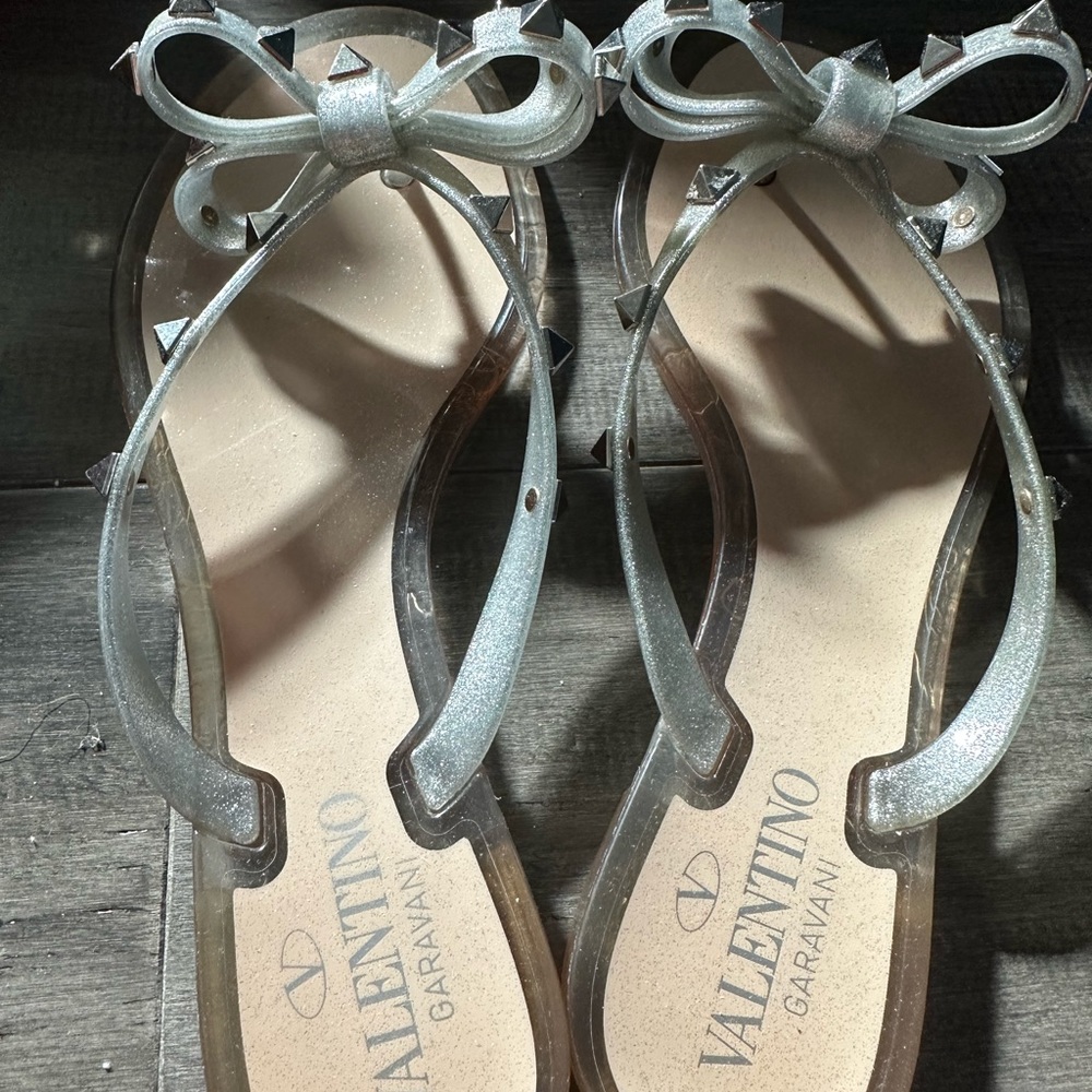 Valentino Garavani stud rock glitter sandals